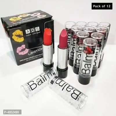 Premium Ads Combo Balm Matte Lipstick - Set Of 12-thumb0