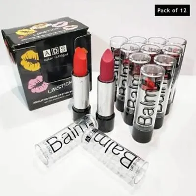 Premium Ads Combo Balm Matte Lipstick - Set Of 12
