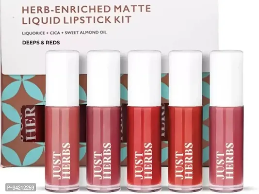 Liquid Matte Lipsticks , 16 Ml Pack Of 5-thumb0