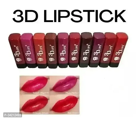 Pout Party Lipstick, Long Lasting Highly Pigmented, 10 Mini Pocket Fit Lipstick - Multicolor-thumb0