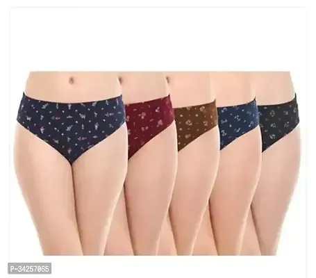 Stylish Cotton Printed Hipster Panty For Women Pack Of 5