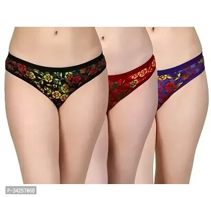 Stylish Cotton Printed Hipster Panty For Women Pack Of 3-thumb0