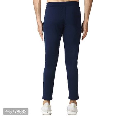 Men Slim Fit Casual Two Side Pockets Plain Polyester Stretchable Jogger Track Pant-thumb2