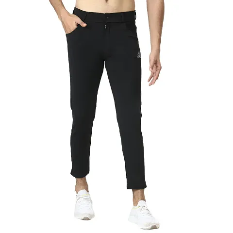 Reliable Polycotton Solid Mid-Rise Trousers For Men