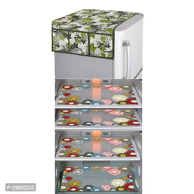 DPA Collection PVC Refrigerator Cover/Fridge Combo Pack of 5 -Multicolor-thumb0