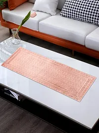 DPA Collection PVC Waterproof Soft  Cutwork Leaf Design Moulding Runner For Dining Table/Center Table - Copper-thumb1