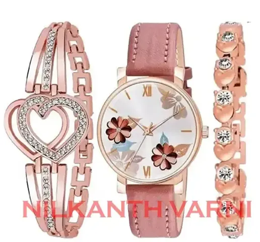 Stylish Watch For Girls And Women, Pack Of 3