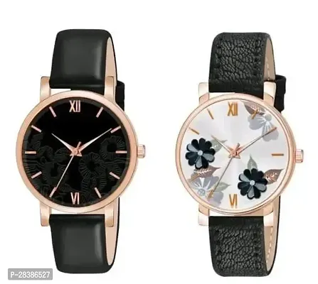 Stylish Multicoloured Watch For Girls And Women, Pack Of 2