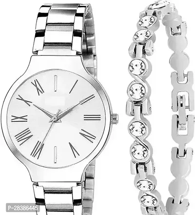 Stylish Silver Watch For Girls And Women, Pack Of 1