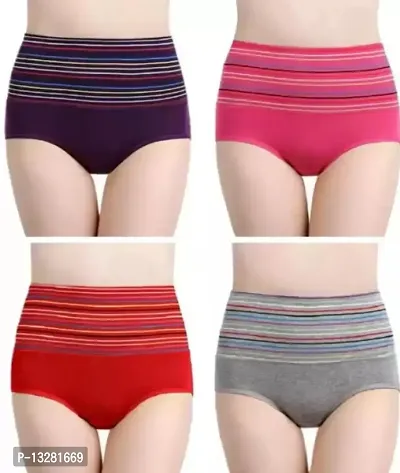 Pack of 4 Women Hipster Multicolor Panty
