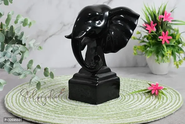 Handicraft Polyresin Elephant Bust Showpiece Wild Animal Figurine Home Decorative Items Gift Items Style 05-thumb0