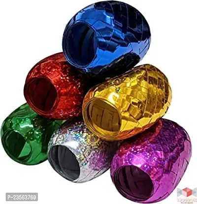 Foil Curling Ribbons Roll 6 Pcs/Lot 5mm x 10 m Ribbons for Decoration-thumb0