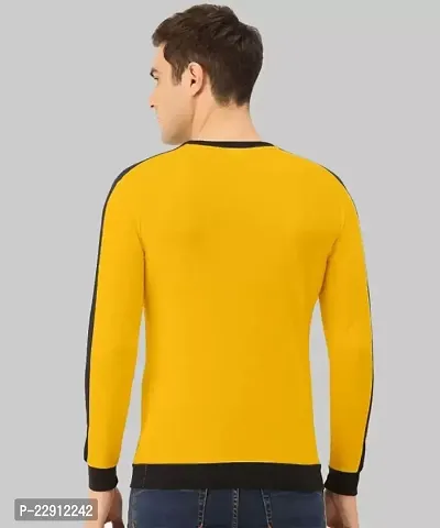 Comfortable Yellow Cotton Tees For Men-thumb2