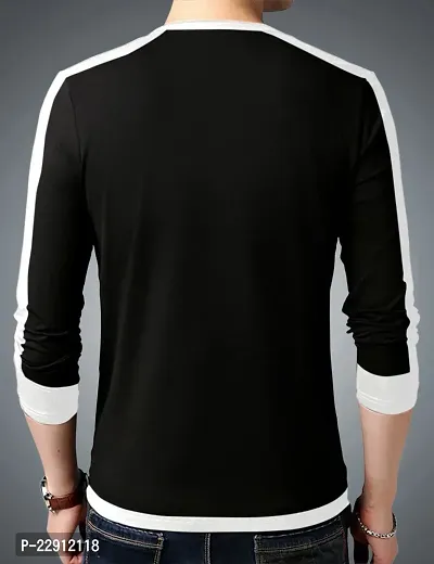 Comfortable Black Cotton Tees For Men-thumb2