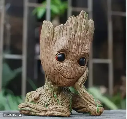Groot and Succulent Pen Stand and Flower Plant Pot