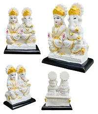 Laxmi Ganesh Idol for Home Decor Mandir Table Desktop Table Decoration - Decorations Items for Home - Gifts (12cm)-thumb3