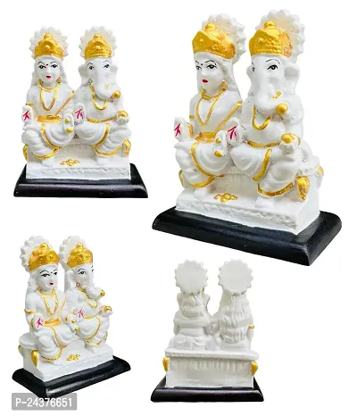 Laxmi Ganesh Idol for Home Decor Mandir Table Desktop Table Decoration - Decorations Items for Home - Gifts (12cm)-thumb4