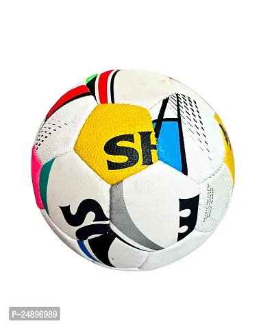 Solid High Performance Multicolour Football Standard Size (3 Ply, Size 5) With Airpump, 2 Needle Pin-thumb3