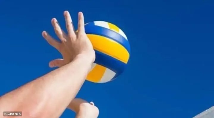 Volleyball with 2 Needle Pin for Indoor/Outdoor/for Men/Women Size - 4 (Multicolour)-thumb5
