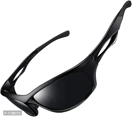 Cereto Black & White Sports Sunglass For Cricket, Cycling, Racing,  Climbing, Golf, Riding / Cricket Sunglass