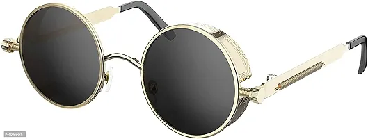 Unisex Metal Body Inspired From Round Sunglass For Boys and Girls-thumb2