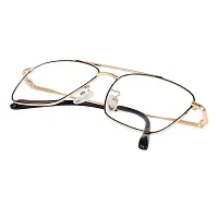 Bluex Blue Cut Computer Glasses Anti Glare and UV Light Blocking Spectacles Square Metal Frame  For Men And Women-thumb4