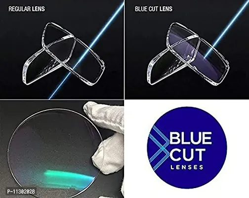 Santimo Valtina Blue Light Blocking Blue Cut Zero Power anti-glare Retro Square Eyeglasses,Tony Stark Frame for Eye Protection from UV by Computer/Tablet/Laptop/Mobile (WHITE)-thumb3