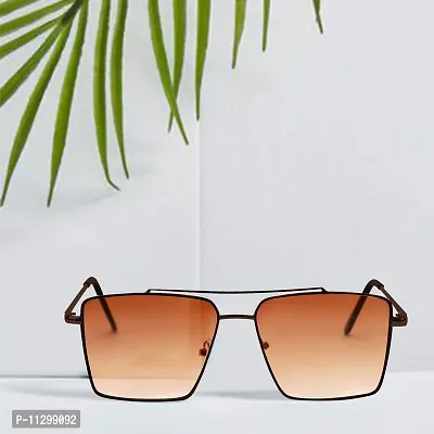 Buy Rich Club Retro Rectangular Aviator Sunglasses Premium Glass Lens Flat  Metal Sun Glasses Men Women Online In India At Discounted Prices