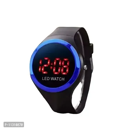 SC STUFFY CLUB Round Blue Shape Dial Latest LED Watch for Boys and Girls Digital Watch - for Boys & Girls-thumb0