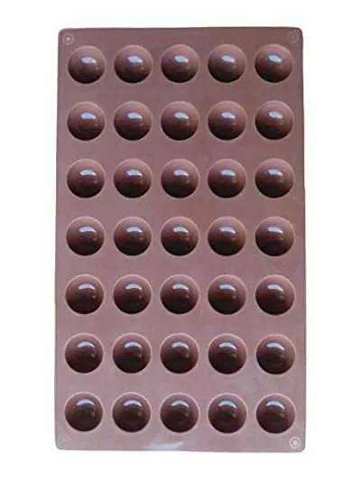 Glamaxy Silicon Chocolate Mold Round Shapes 35 Cavity Chocolate Mould Jelly Candy Mold | Cake Baking Mold | Bakeware Chocolate Moulds (Pack of 1)