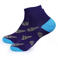 Glamaxy Men's Athletic Ankle Socks for Running  Gym, Pack of 4(Multicolor)-thumb4