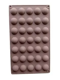 Glamaxy Silicon Chocolate Mold Round Shapes 35 Cavity Chocolate Mould Jelly Candy Mold | Cake Baking Mold | Bakeware Chocolate Moulds (Pack of 1)-thumb2