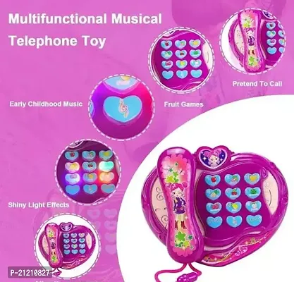 Baby Phone Toy, Educational Pretend Mobile Phone with Lights and Music Toy for Kids Boy and Girls (Multicolor)
