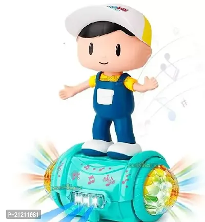 Noxxi Fashion Naughty Boy Musical Toy For Kids, 5D Light and Bump and Go Action (Multicolor)