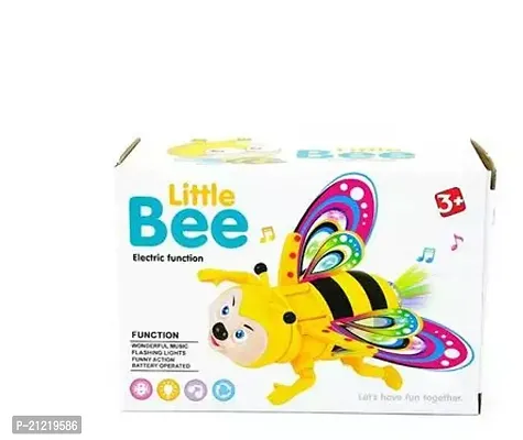 Noxxi Musical Bee Toy with Flashing Lights  Bump and go Action Toys (Multicolor)