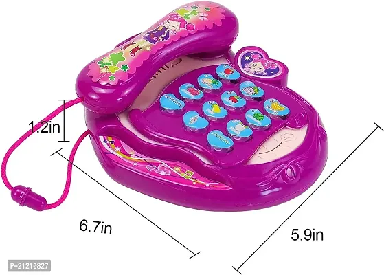Baby Phone Toy, Educational Pretend Mobile Phone with Lights and Music Toy for Kids Boy and Girls (Multicolor)-thumb2