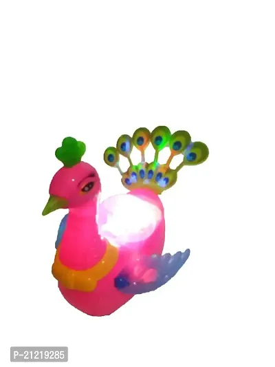Noxxi Musical Peacock Toy- Battery Operated with Dancing Music, Light, and Rotating 360 Degree Peacock Toys for Baby-thumb3