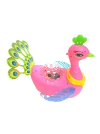 Noxxi Musical Peacock Toy- Battery Operated with Dancing Music, Light, and Rotating 360 Degree Peacock Toys for Baby-thumb3