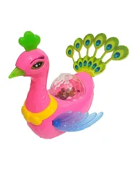 Noxxi Musical Peacock Toy- Battery Operated with Dancing Music, Light, and Rotating 360 Degree Peacock Toys for Baby-thumb4