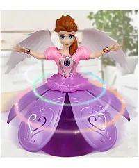 Noxxi Dancing Doll Princess Musical 360 Degree Rotating Angel Girl Flashing Lights with Music Sound Toy for Kids ( Angle Doll)-thumb3