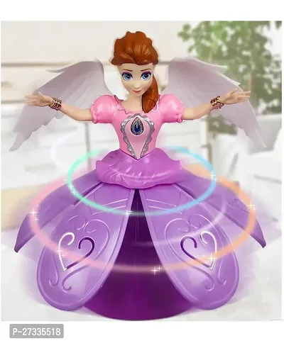 Noxxi Dancing Doll Princess Musical 360 Degree Rotating Angel Girl Flashing Lights with Music Sound Toy for Kids ( Angle Doll)-thumb4