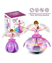 Noxxi Dancing Doll Princess Musical 360 Degree Rotating Angel Girl Flashing Lights with Music Sound Toy for Kids ( Angle Doll)-thumb4