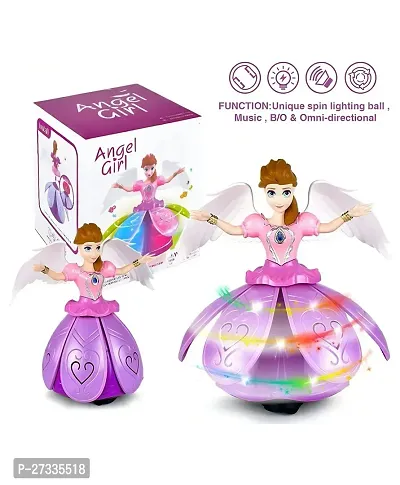 Noxxi Dancing Doll Princess Musical 360 Degree Rotating Angel Girl Flashing Lights with Music Sound Toy for Kids ( Angle Doll)-thumb5