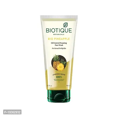 Biotique Bio Pineapple Oil Control Foaming Face Wash, 150ml-thumb0