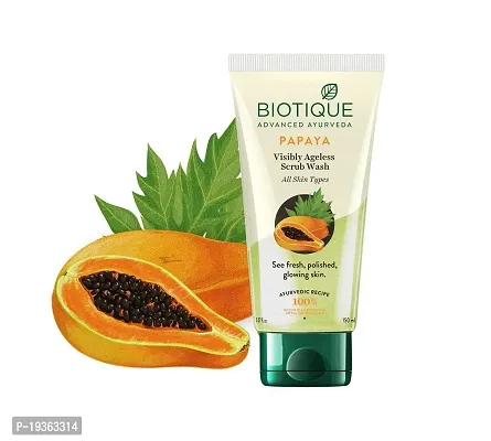 Biotique Bio Papaya Visibly Flawless Skin Face Wash For All Skin Types-thumb2