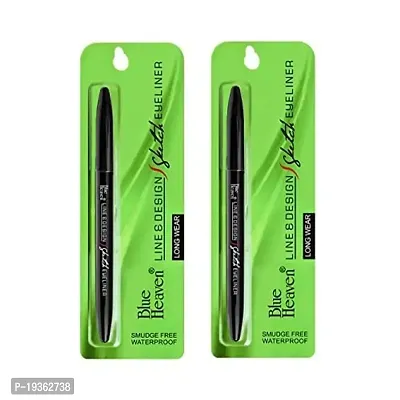 Blue Heaven Line and Design Sketch Eyeliner, 2 ml (Pack of 2)-thumb2