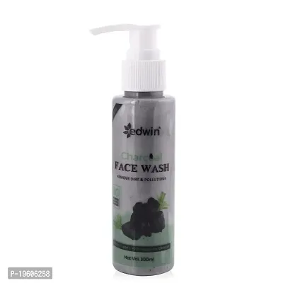 Edwin Charcoal Anti Pollution Face Wash-thumb2