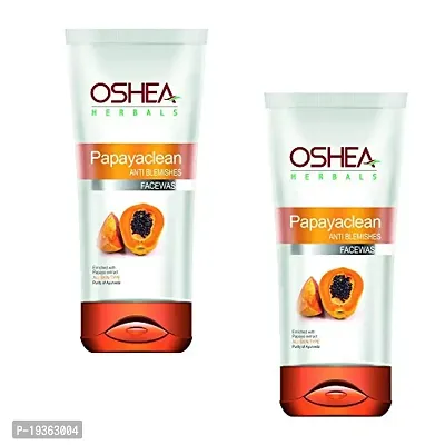 Oshea Herbals Papayaclean Anti Blemish Face Wash, 120 g - Pack of 2-thumb0