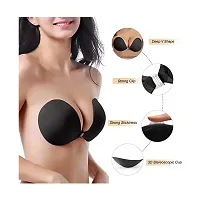 1 Pair Silicone Wire Free Stick-On Bra-thumb1