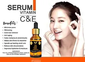 DOXONZ Vitamin C With Vitamin E Facial serum- For Anti Aging  Smoothening  Brigthening Face, Face Glow Booster 30ml-thumb1